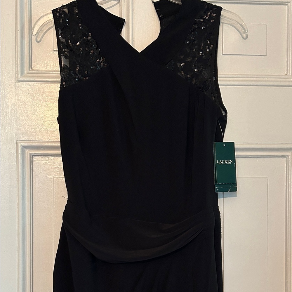 Ralph Lauren Black Asymmetrical Dress